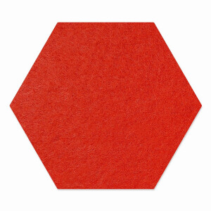 FILZ Untersetzer-Set Hexagon 12 Stück - rot