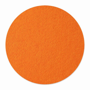 FILZ Untersetzer Rund 35 cm Ø - orange