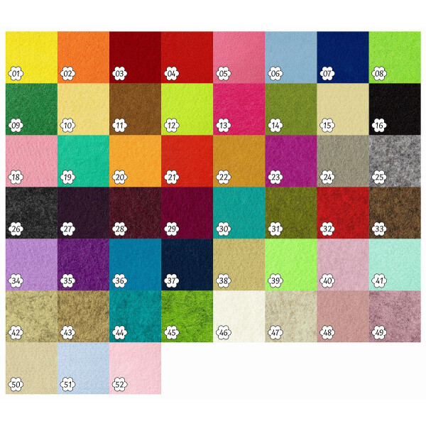 FILZ Untersetzer Eckig Blumenmuster 20-25-30-35 cm viele...