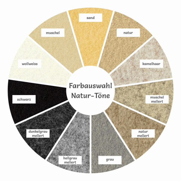 FILZ Untersetzer Rund gemustert 25-30-35 cm Ø Farbauswahl