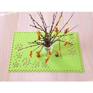 FILZ Untersetzer Platzset Blumen 40 x 26 cm Farbauswahl