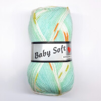 AKTION Lammy Baby-Soft multicolor Polyacrylgarn 50 g mint