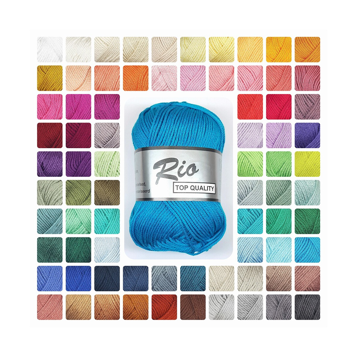 Lammy Yarns Rio uni Baumwollgarn 50 g