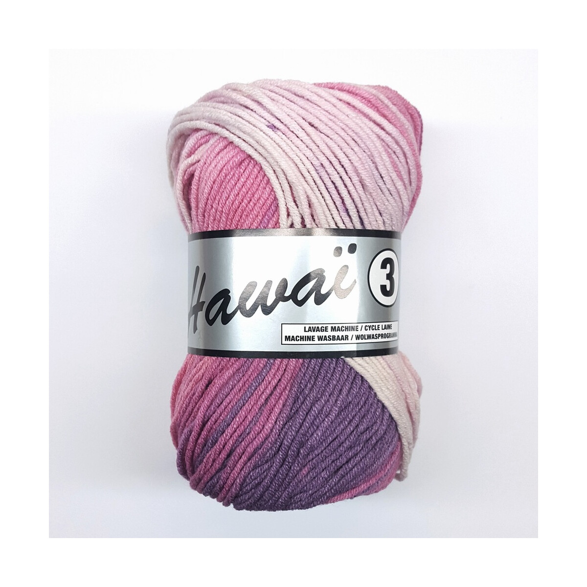Lammy Hawai3 Baumwoll-Polyacrylgarn 50 g Rosa-Lila