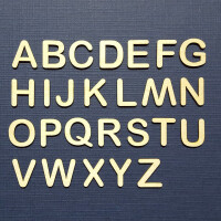 10 Holz-Buchstaben-Großbuchstaben A bis Z wählbar von 3cm bis 10cm
