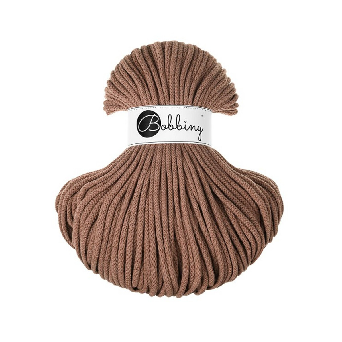 Bobbiny Premium Flechtkordel 5 mm/100 m Mocha Mousse
